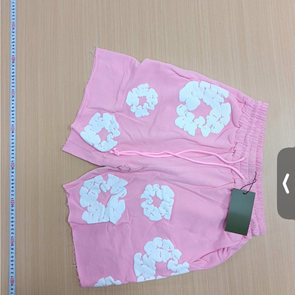Pink Floral Men's Athletic Shorts